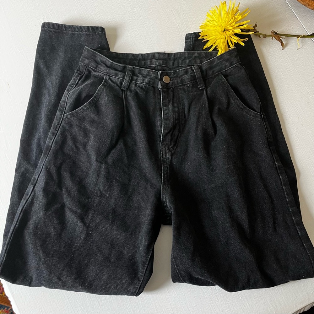 High Waisted Black Jeans, 28